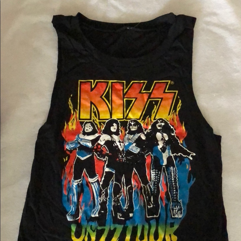 Kiss US ‘77 cut off tee